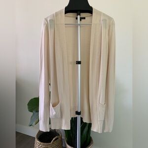 Ivory Open-Front Women's Cardigan